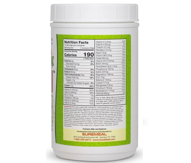 c&ocirc;ng dụng của sữa suremeal classic