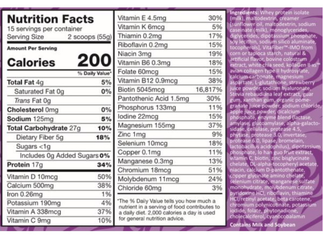 SUREMEAL™ BEAUTY (NATURALLY SWEETENED WITH STEVIA & MONKFRUIT), COLLAGEN & HA