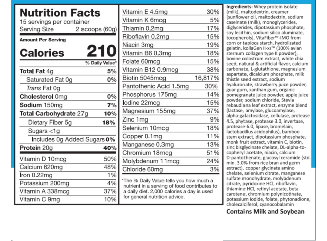 SUREMEAL™ BEAUTY PLUS, COLLAGEN & HA