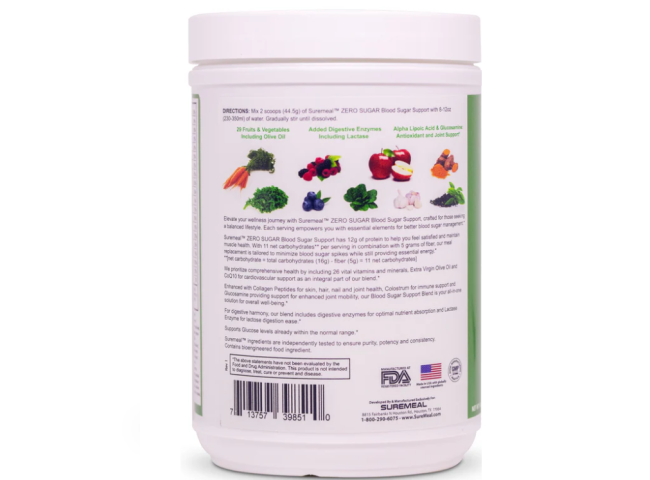 SUREMEAL™ ZERO SUGAR BLOOD SUGAR SUPPORT (Miễn phí Vận Chuyển)